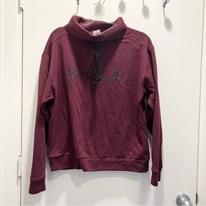 vs pink sweater burgundy medium new